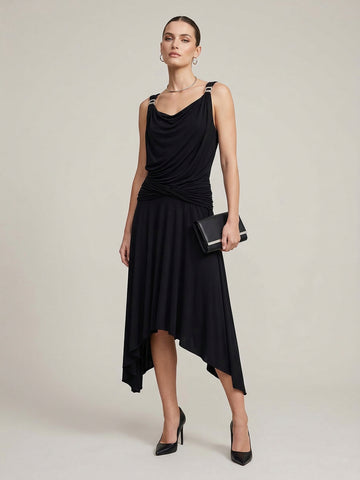 Flowy Hem Sleeveless Dress