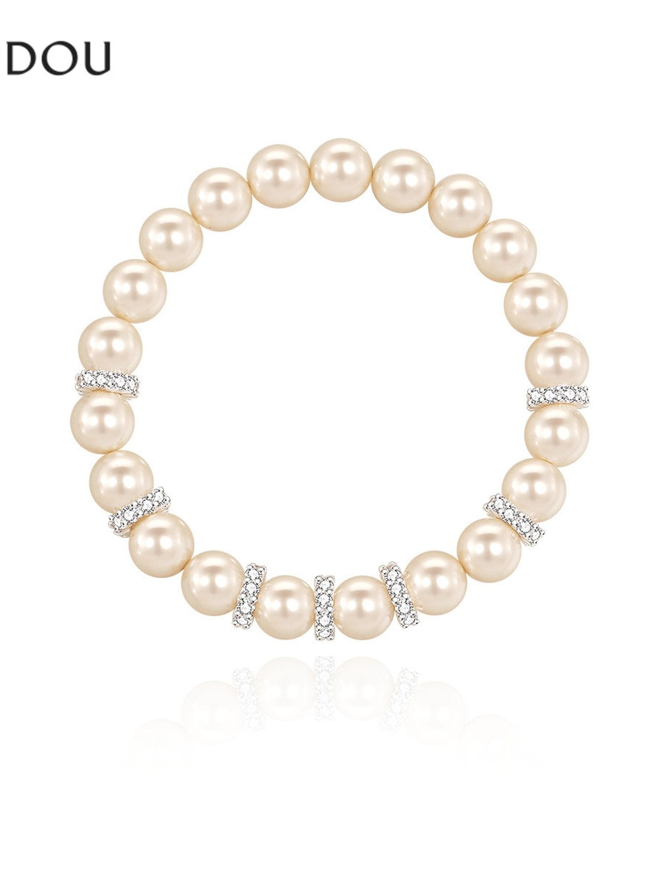 Elegant Chic Pearl Beaded Bracelet