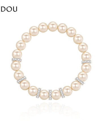 Elegant Chic Pearl Beaded Bracelet