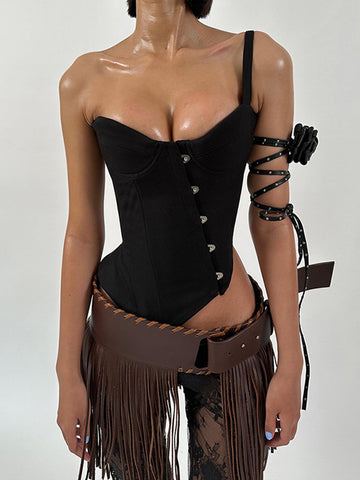 One Shoulder Asymmetrical Sexy Tank