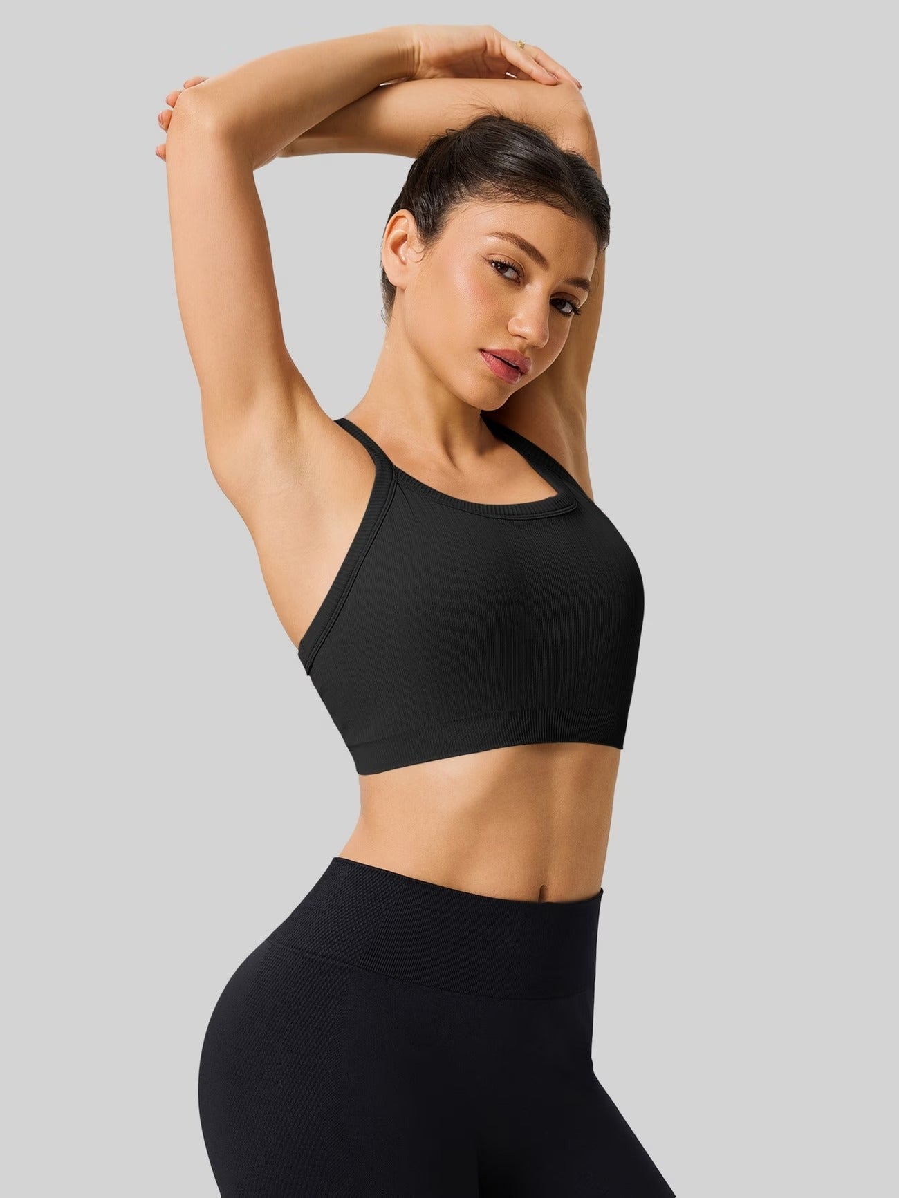 Seamless Ribbed Racerback Yoga Tank