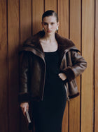 Oversized Faux Shearling Lined Jacket