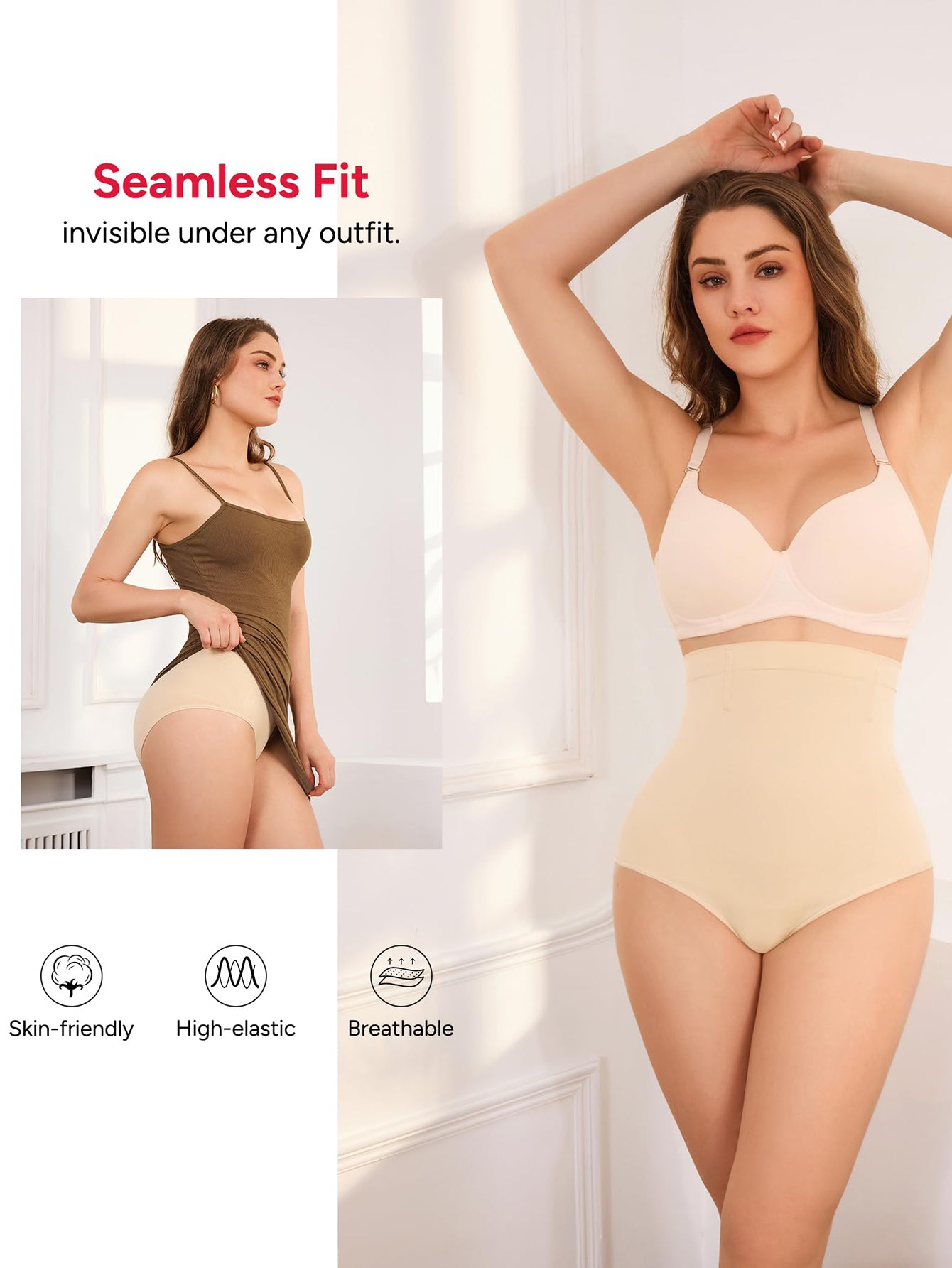 Seamless High Waisted Tummy Control Shapewear