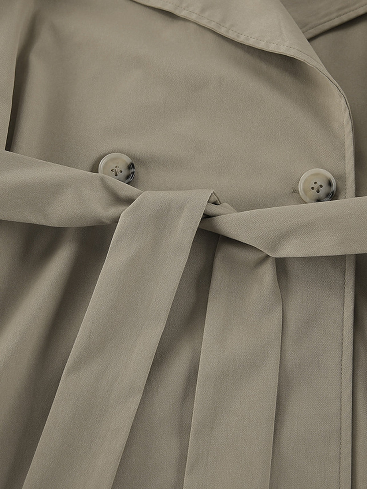 Oversized Cropped Trench Coat Jacket