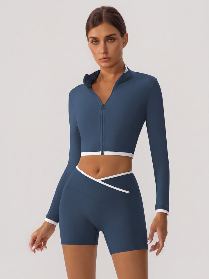 Seamless Slim Fit Cropped Jacket