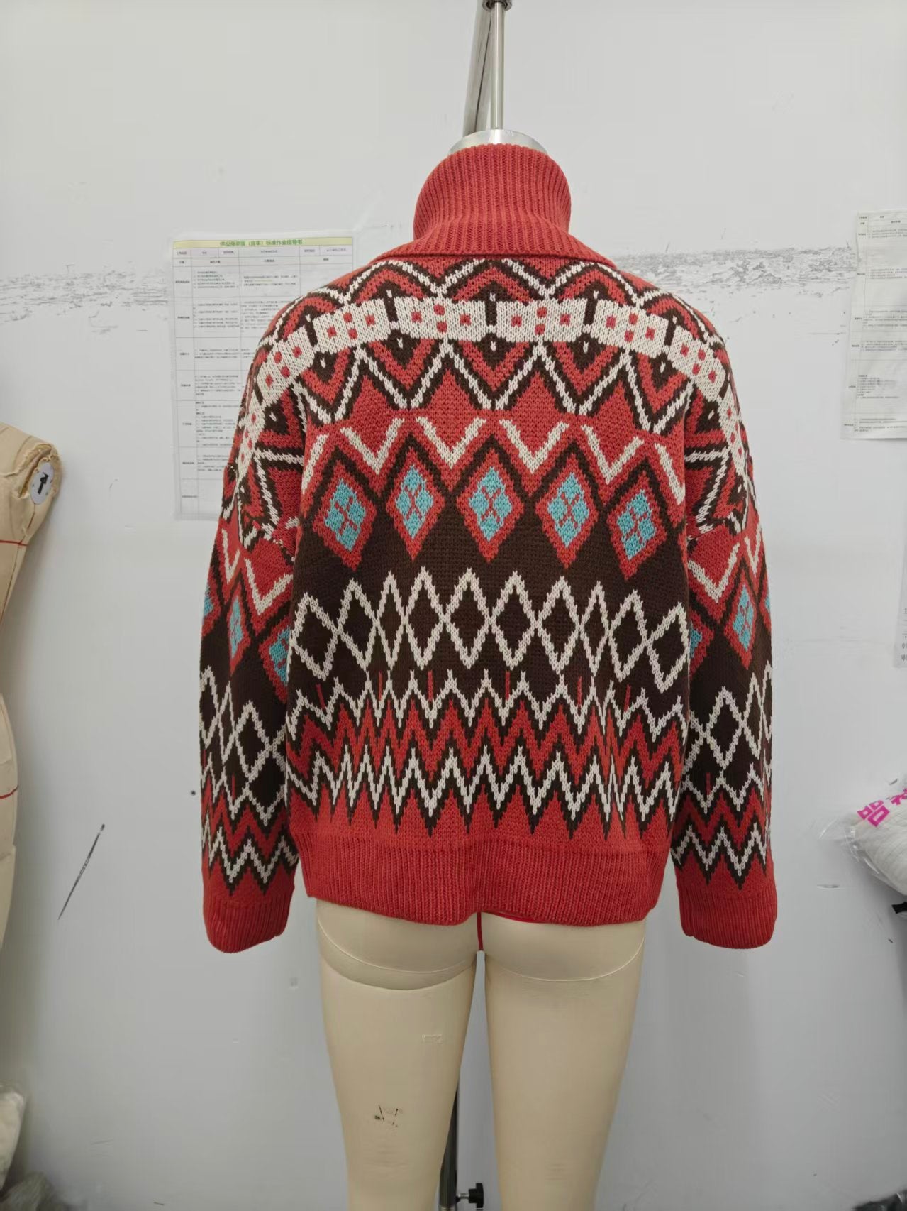Cozy Fair Isle Turtleneck Sweater
