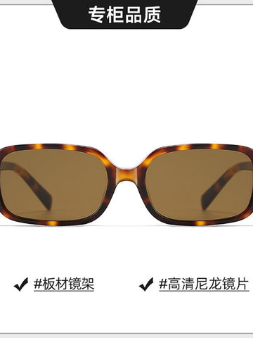 Handcrafted Tortoiseshell Rectangular Sunglasses