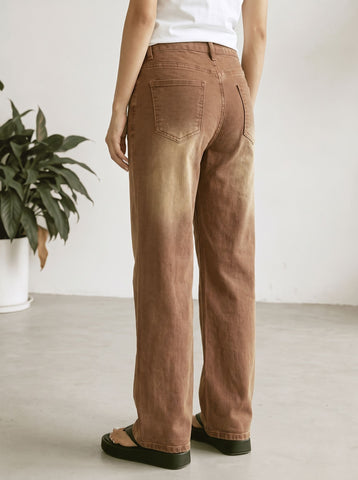 Vintage Brown High Waisted Jeans