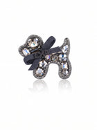 Sparkling Puppy Rhinestone Hair Clip