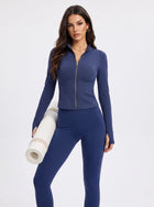 Slim Fit Thumbhole Yoga Jacket