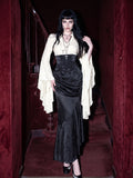 Gothic Corset High Waist Maxi Skirt