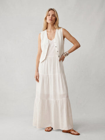 Linen Cotton Short Waistcoat