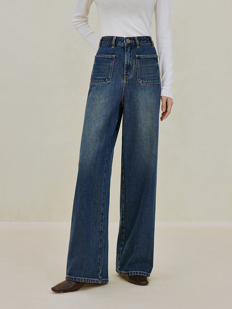 High Waisted Wide Leg Jeans