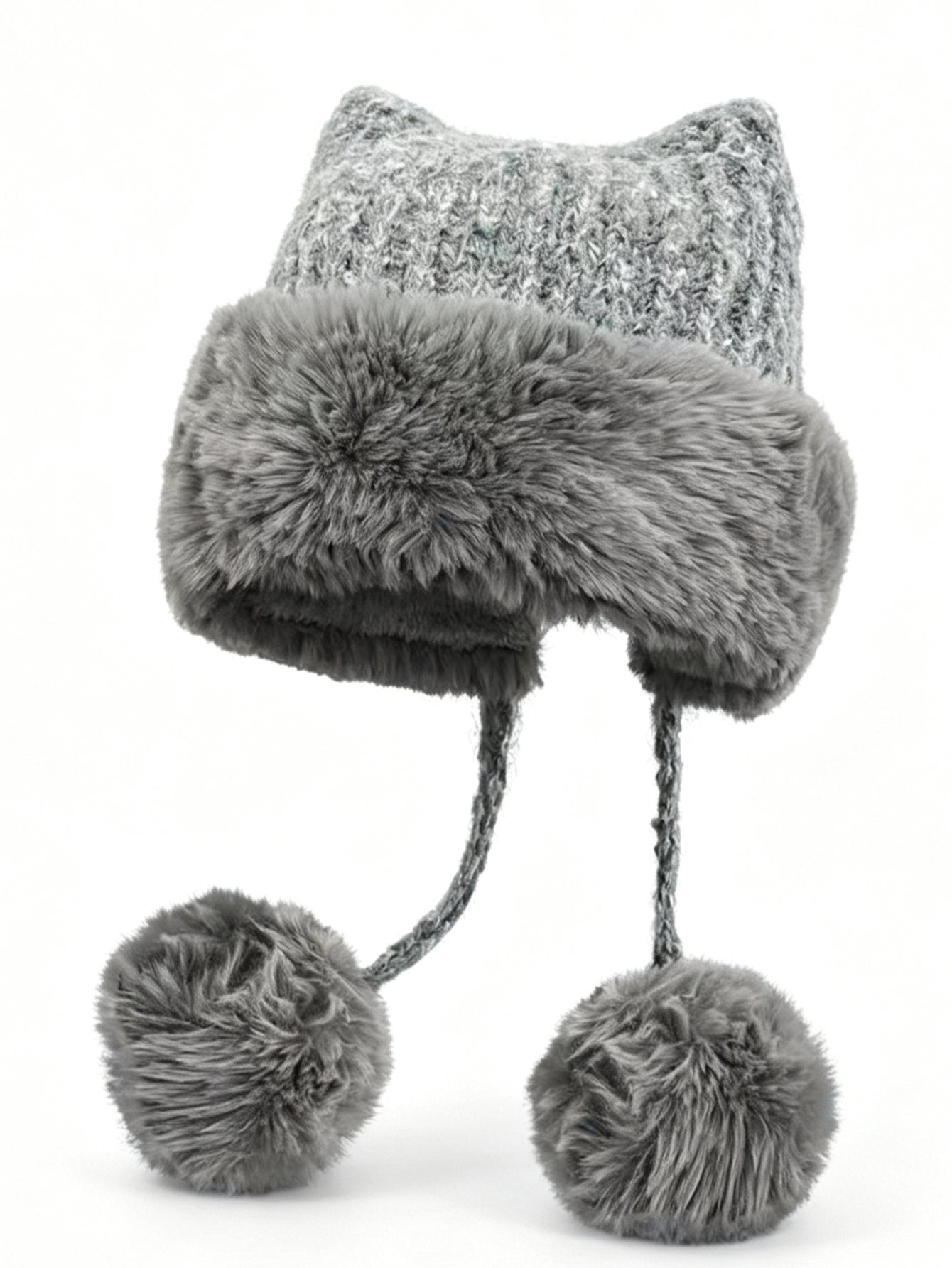 Cozy Faux Fur Cat Ear Hat
