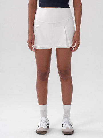 High Waisted Pleated Athletic Skort