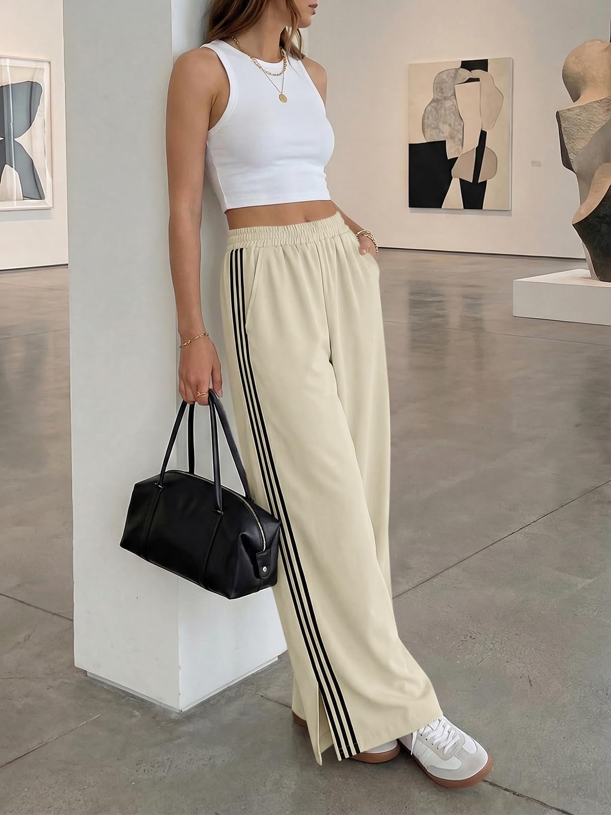 Drapey Loose Fit Casual Pants