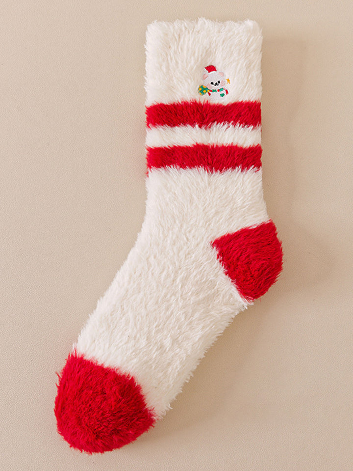 Cozy Fuzzy Christmas Holiday Socks