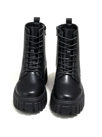 Chunky Platform Lace Up Boots