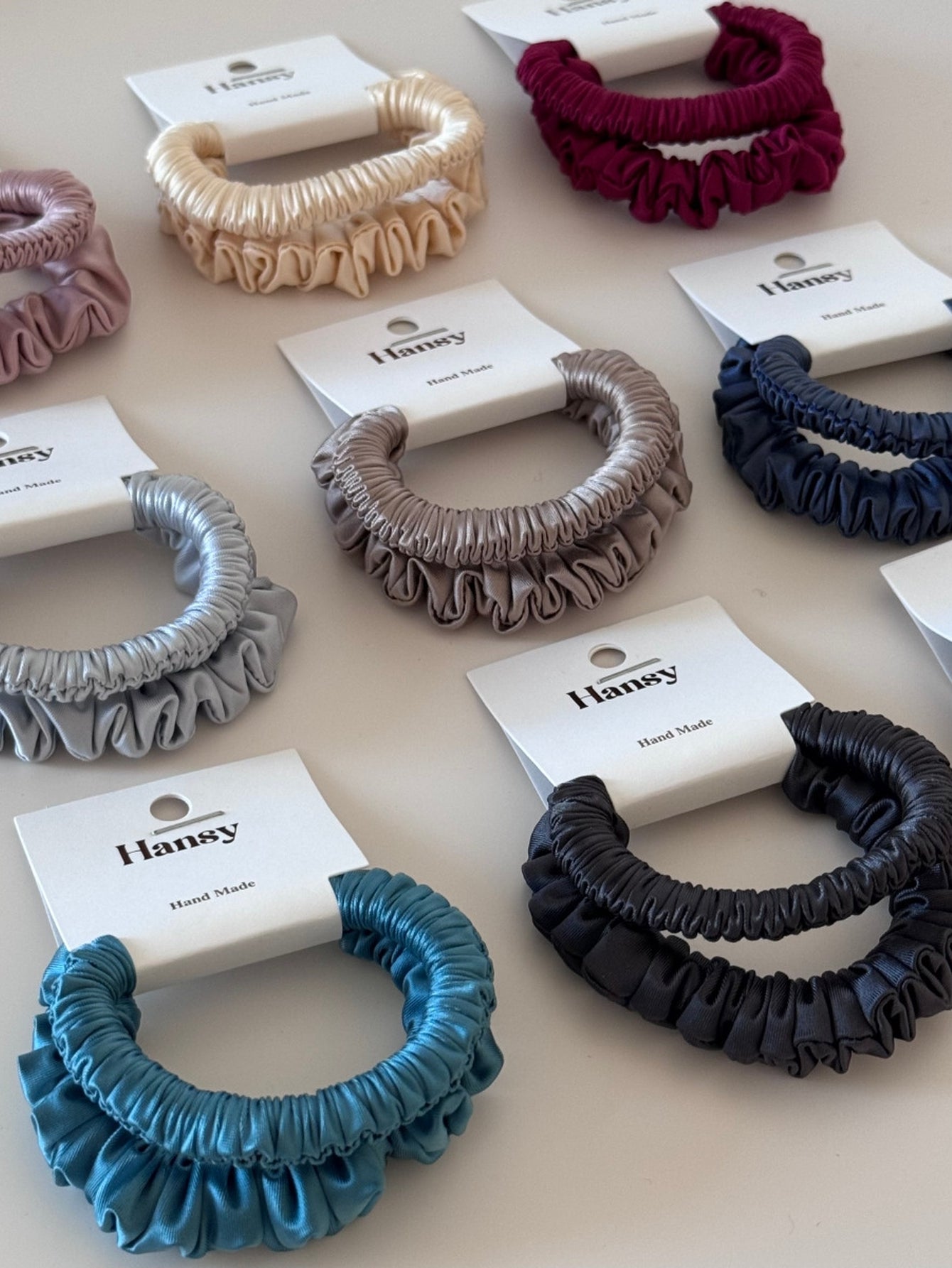 Elegant Satin Minimalist Hair Scrunchie