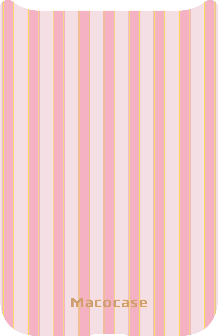 Pink and Gold Glitter Stripes Phone Case