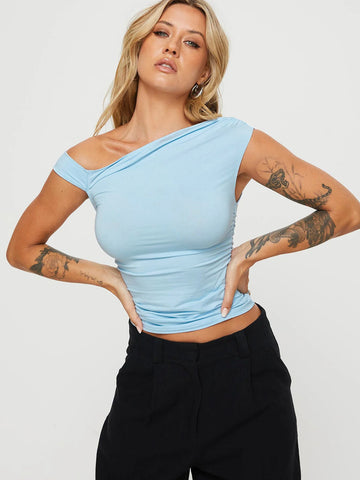 One-Shoulder Bodycon Casual T-Shirt
