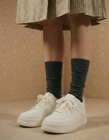 Chunky Platform High-Top Minimalist Casual Shoes[Note:Runs Small,Go One Size Up]
