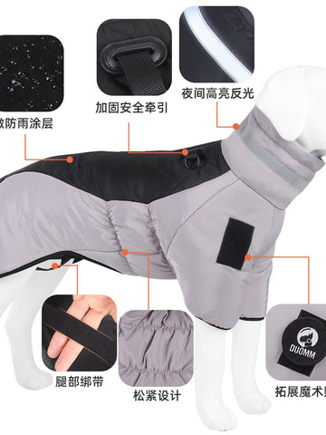 Warm Waterproof Reflective Winter Dog Jacket