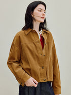 Organic Cotton Corduroy Button Jacket