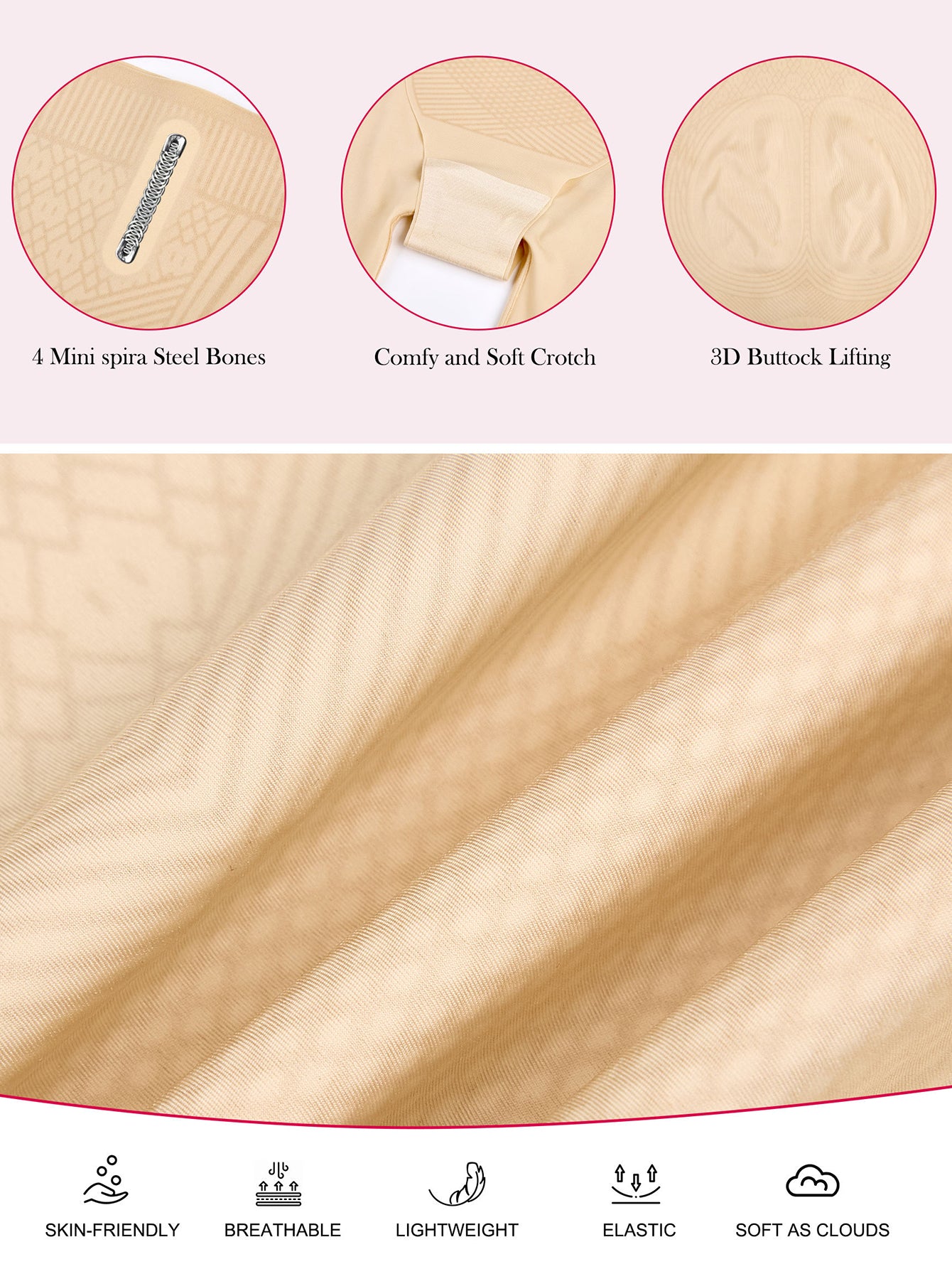 Seamless High Waisted Tummy Control Shapewear