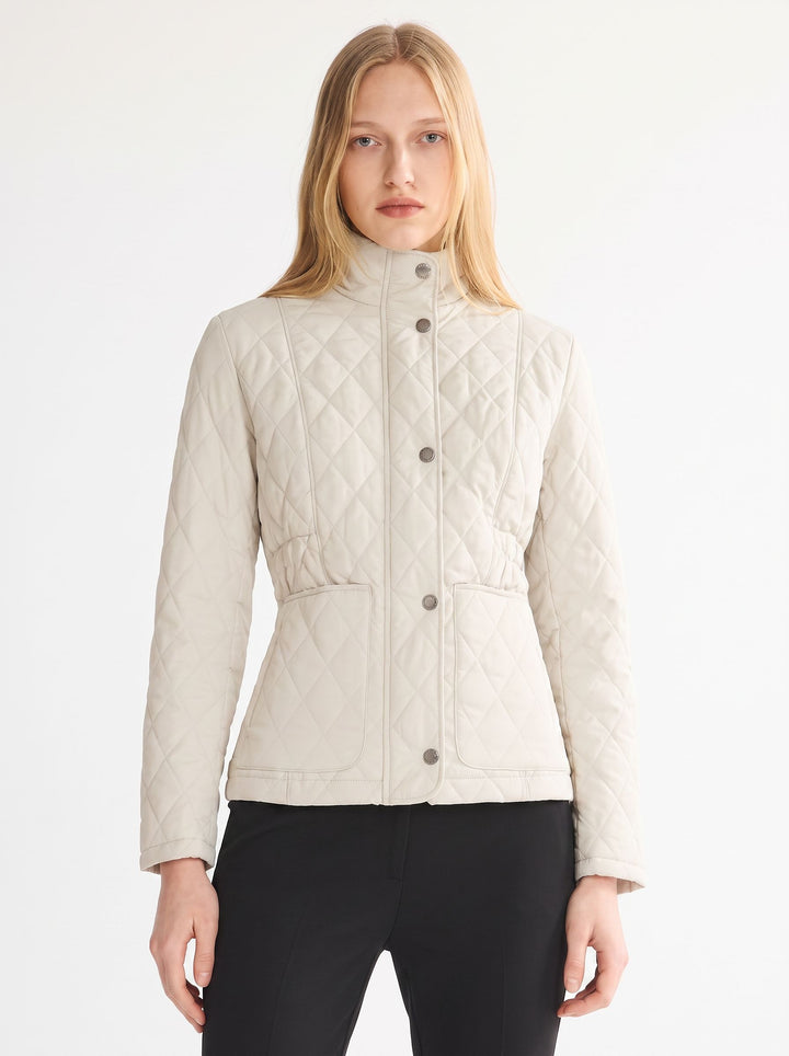 Tailored Quilted Stand Collar Puffer Jacket