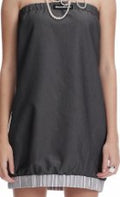 Strapless Bubble Hem Mini Dress