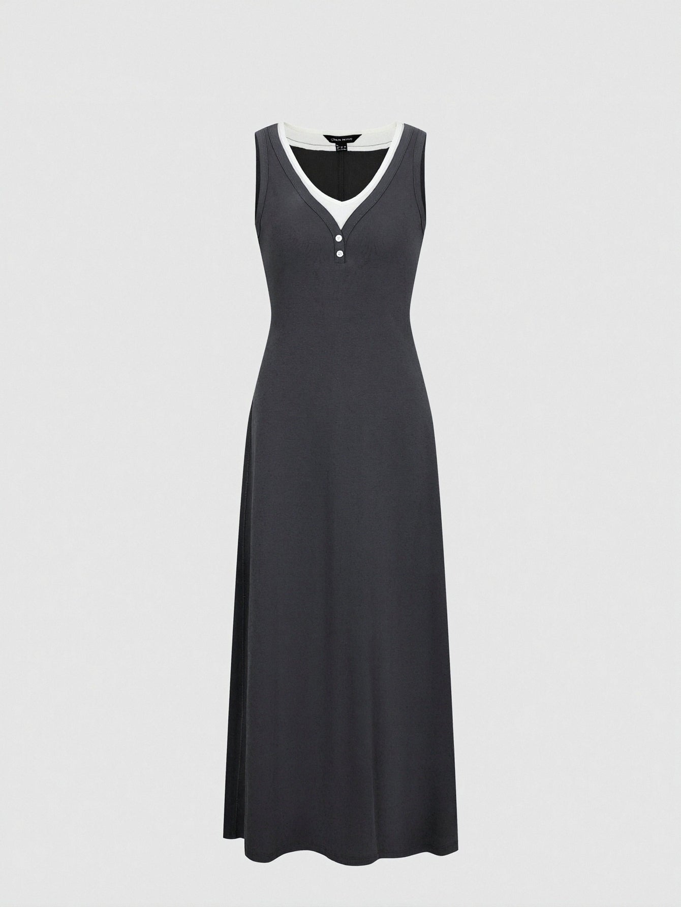 2 In 1 Sleeveless A-Line Midi Dresses