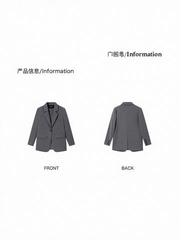 Oversized Tailored Casual Women Blazer