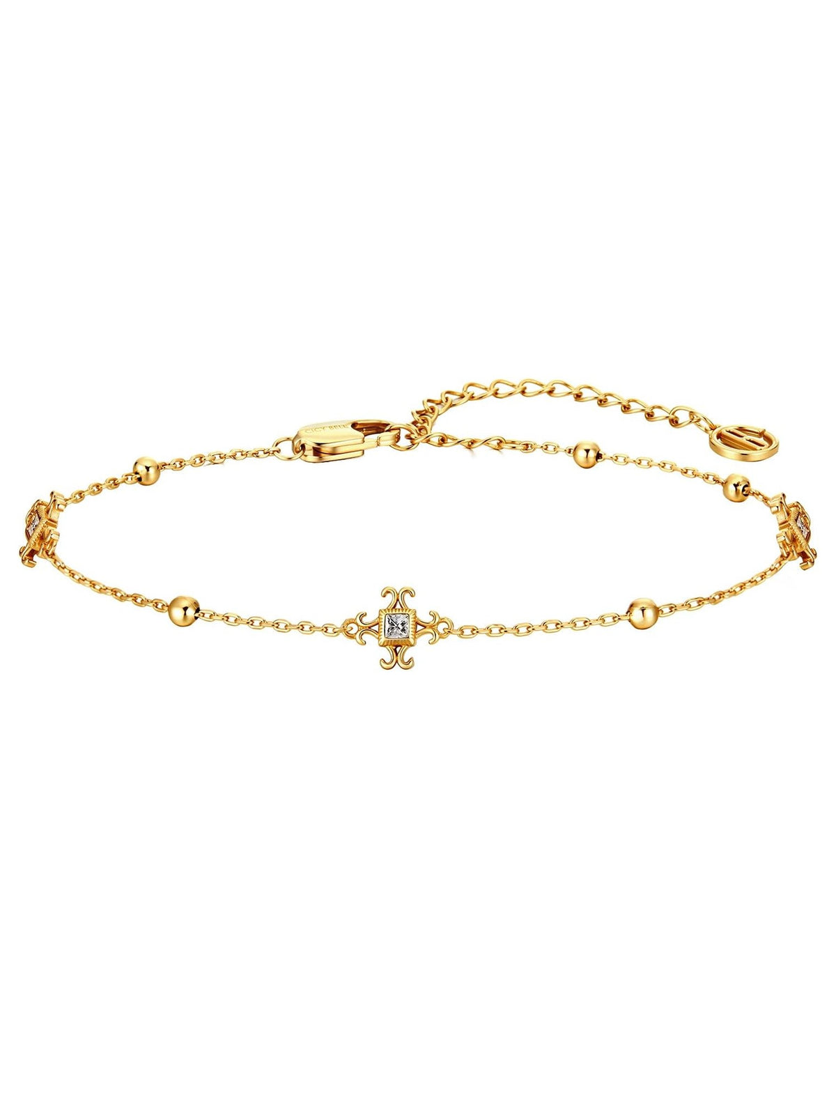 Dainty Gold Cubic Zirconia Bracelet