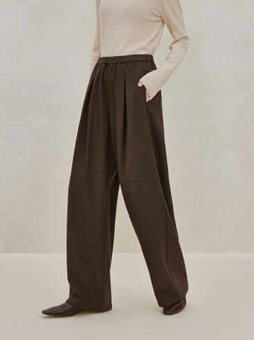 High Waisted Pleated Wide Leg Pants
