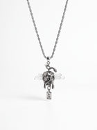 Gothic Layered Skull Pendant Necklace