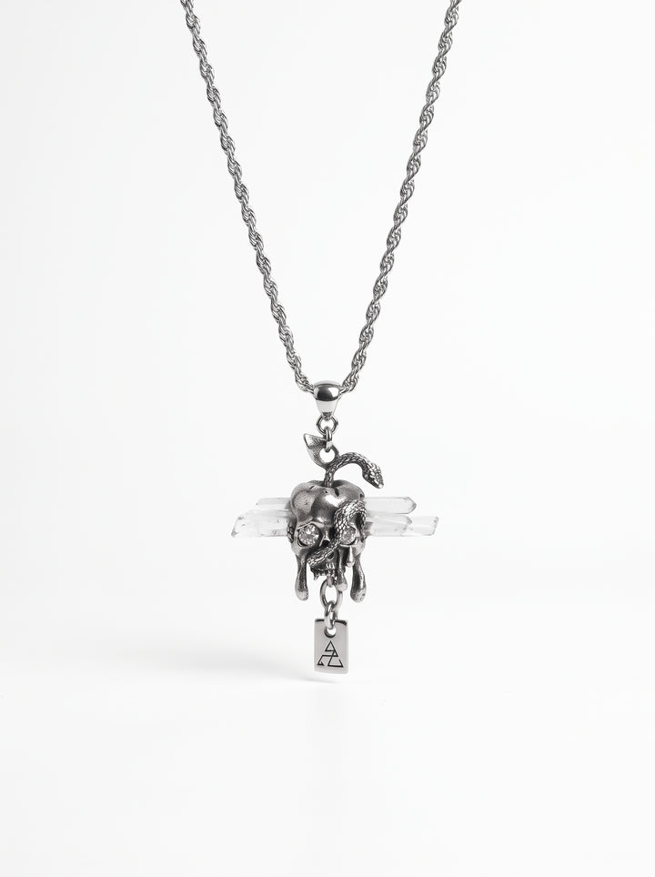 Gothic Layered Skull Pendant Necklace