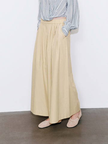 Pull On Pleated Wide Leg Pants