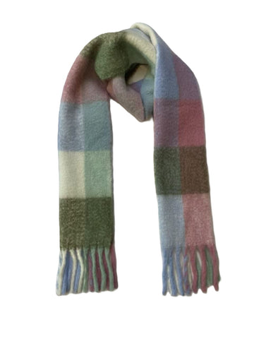 Cozy Plaid Brushed Winter Scarf