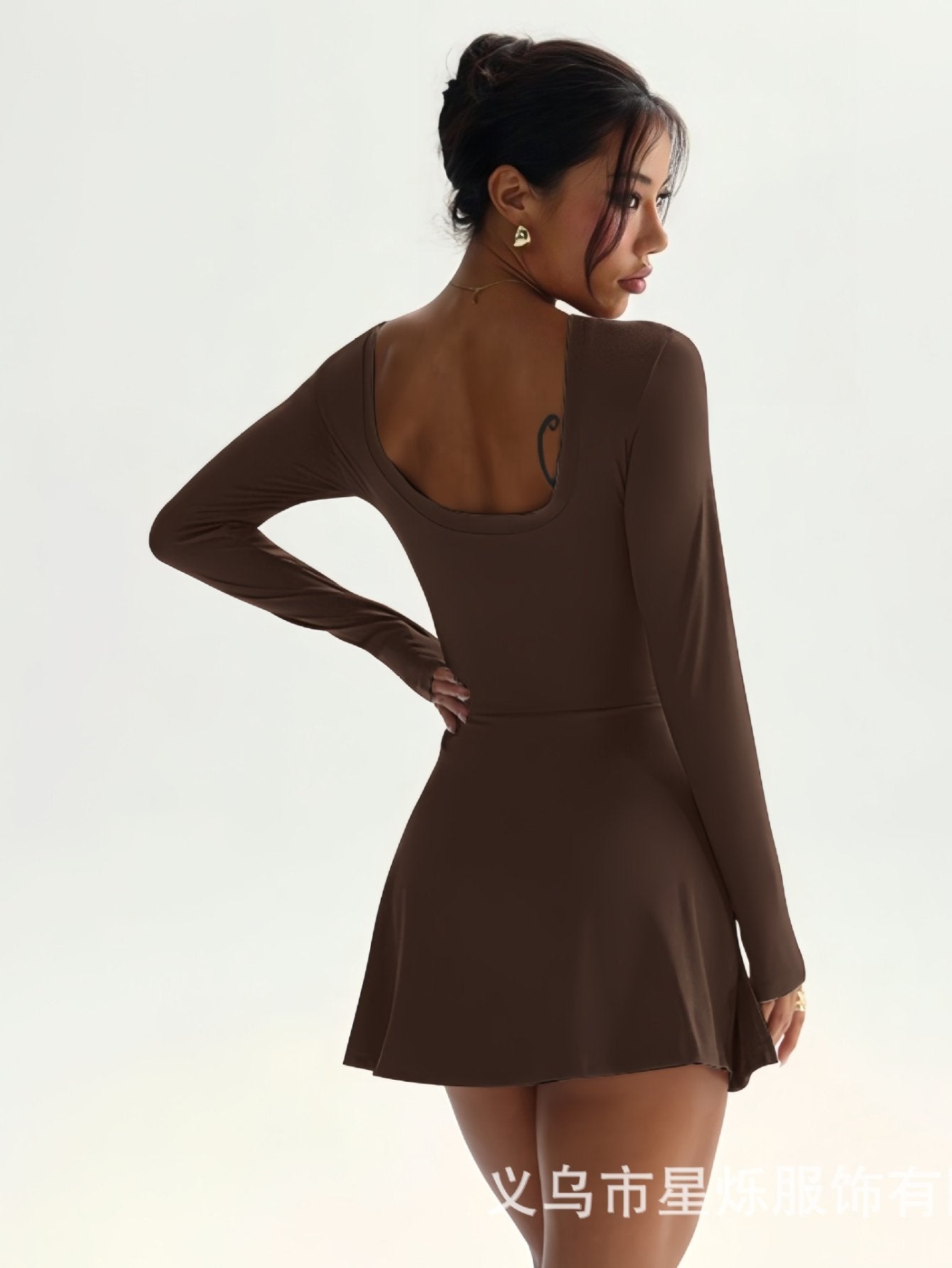 Seamless Long Sleeve Athletic Dress