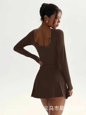 Seamless Long Sleeve Athletic Dress