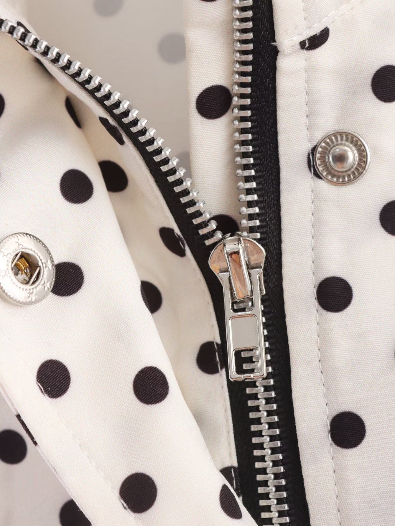 Polka Dot Cropped Jacket Set