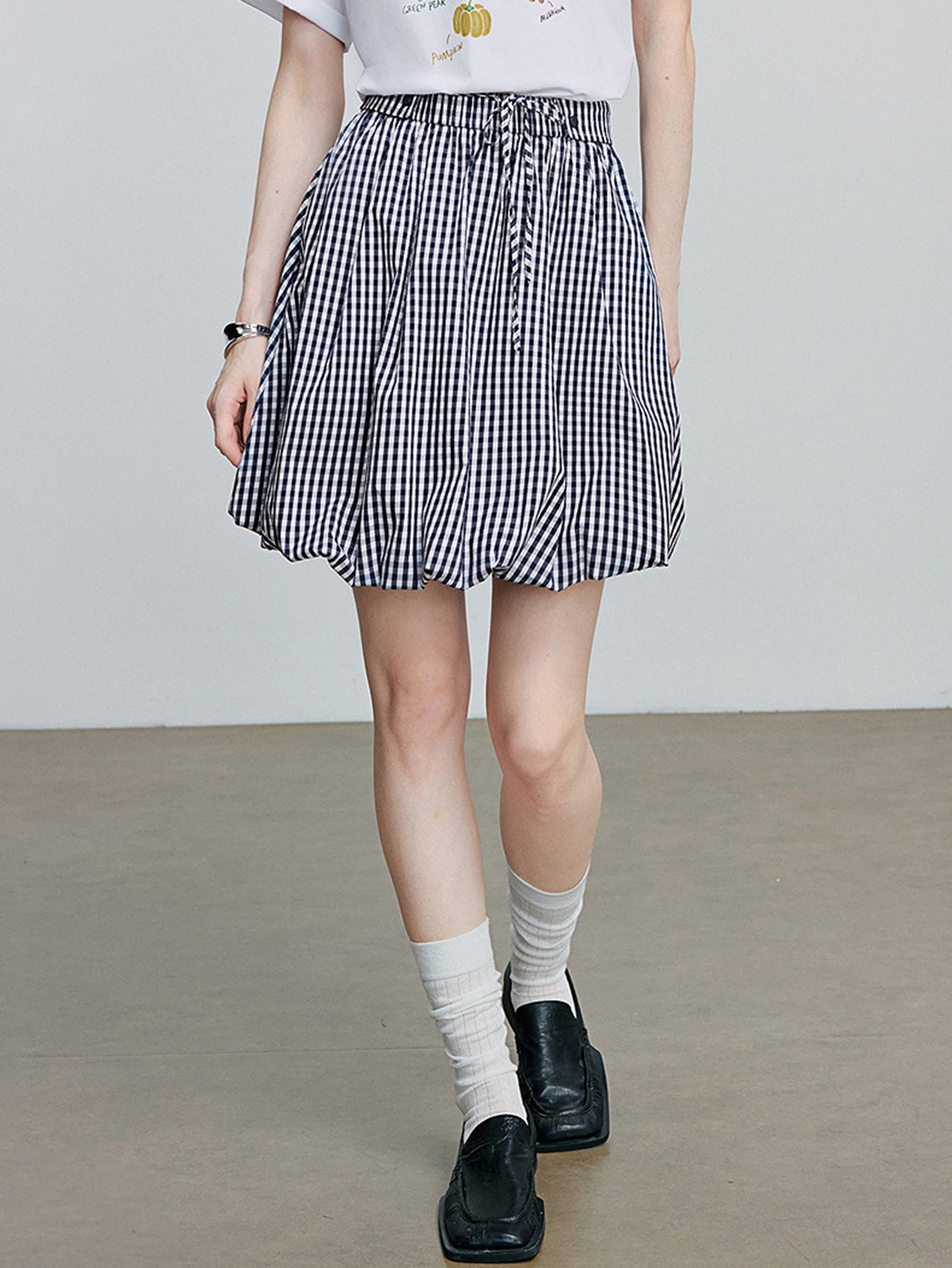 TOYOUTH Tiered Flared Boho Midi Skirt