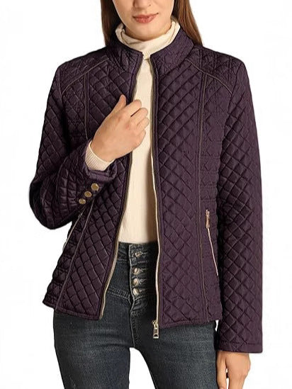 Lightweight Quilted Stand Collar Jacket