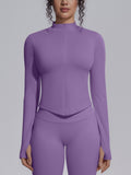 Seamless Fitted Thumbhole Athletic Jacket