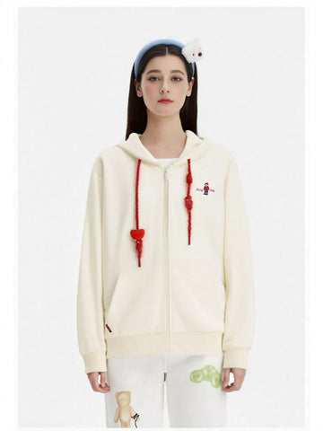 Cute Teddy Bear Graphic Hooded Jacket