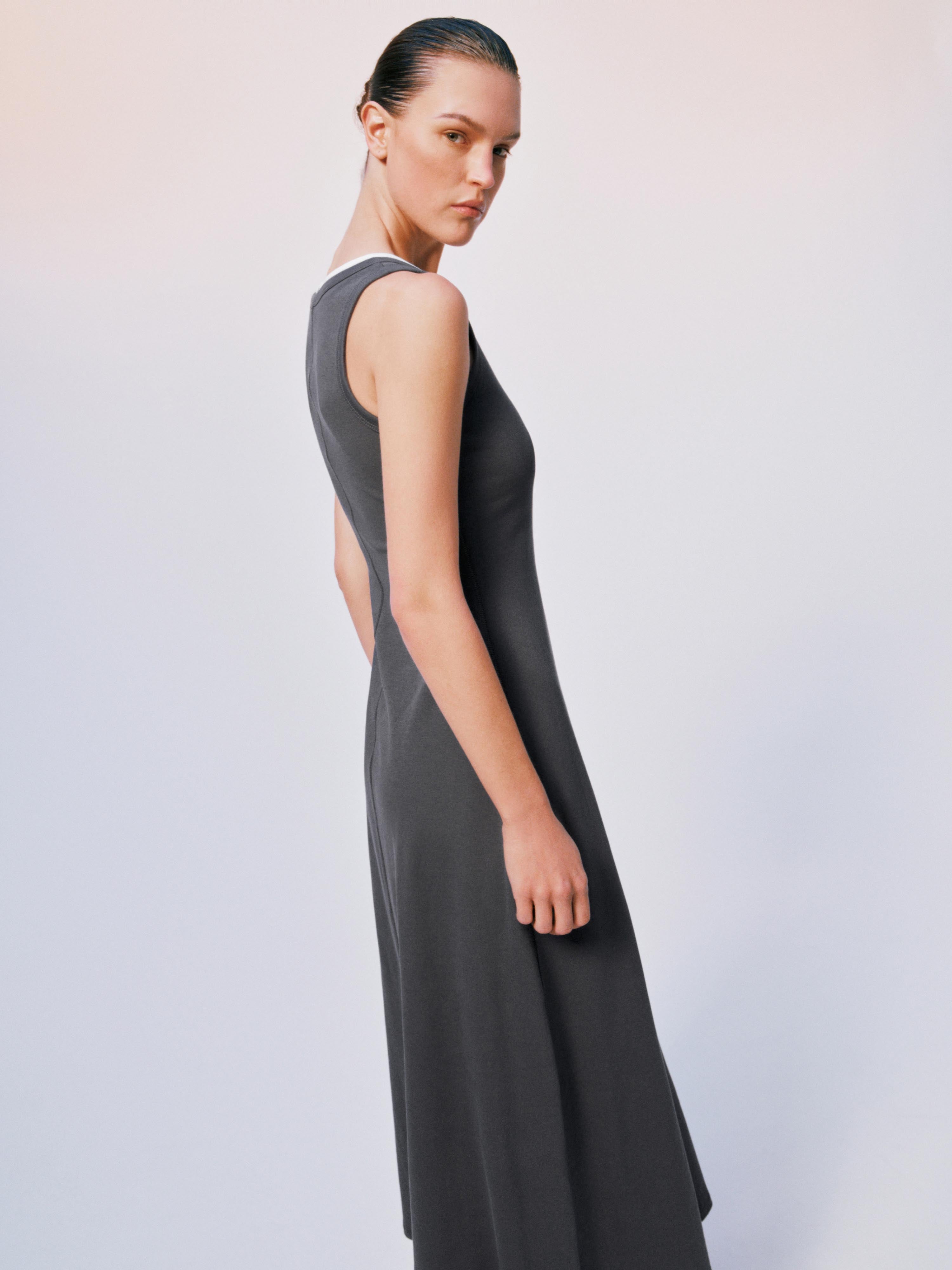 2 In 1 Sleeveless A-Line Midi Dresses