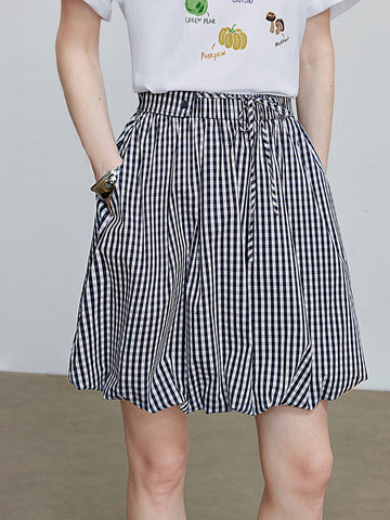 TOYOUTH Tiered Flared Boho Midi Skirt