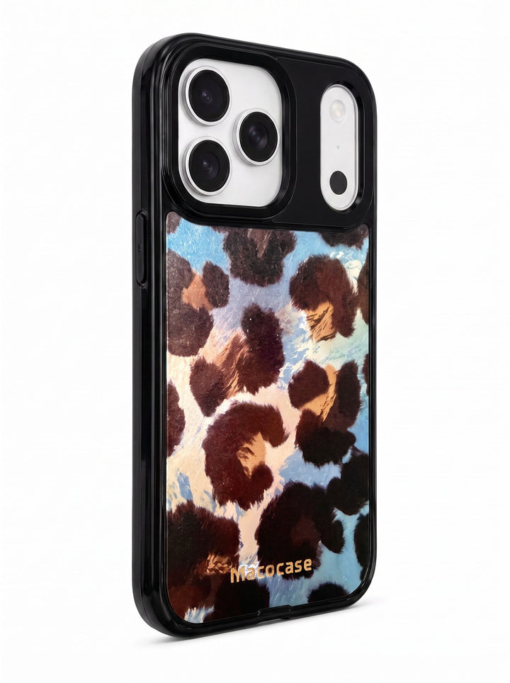 Blue Leopard Print Phone Case