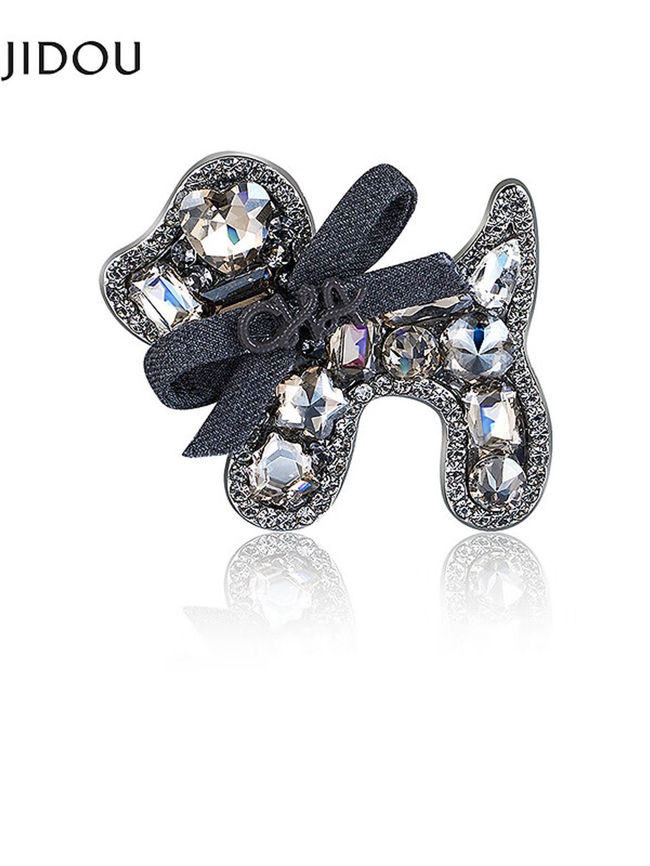 Sparkling Puppy Rhinestone Hair Clip